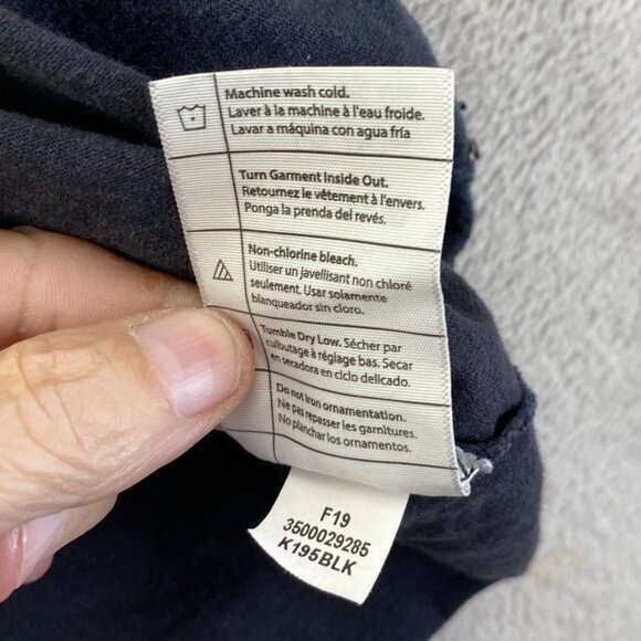 Carhartt Mens Work T-Shirt 2XLT Black Short Sleeve Logo Crew Neck Casual K195 - Picture 8 of 12